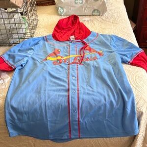 St. Louis Blue and Red Women's Hoodie